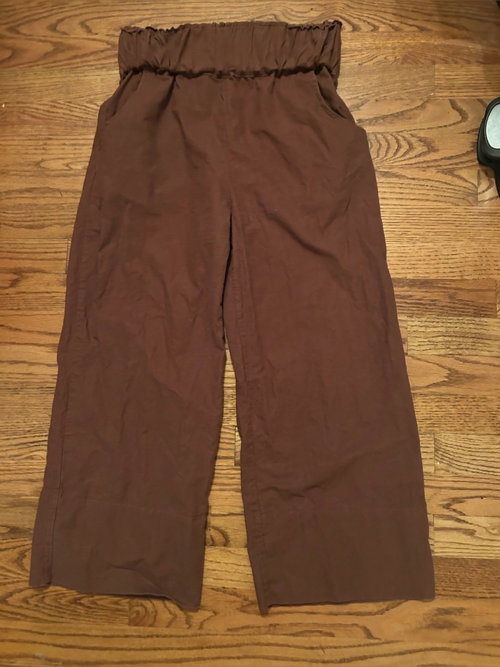 Kourt Women’s Sz S Classic Minimalist Sunmery Beachy Light Brown Trouser Pants